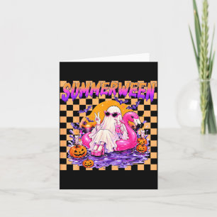 Women Summer Halloween Ghoul Funny Ghost Halloween Card