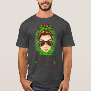 Women Sunglasses Bandanna Green Wear Mental Health T-Shirt