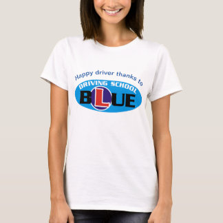 Women T-shirt for Driving Blue School graduates