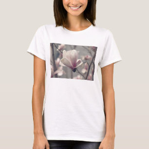 Women t-shirt with a magnolia flower