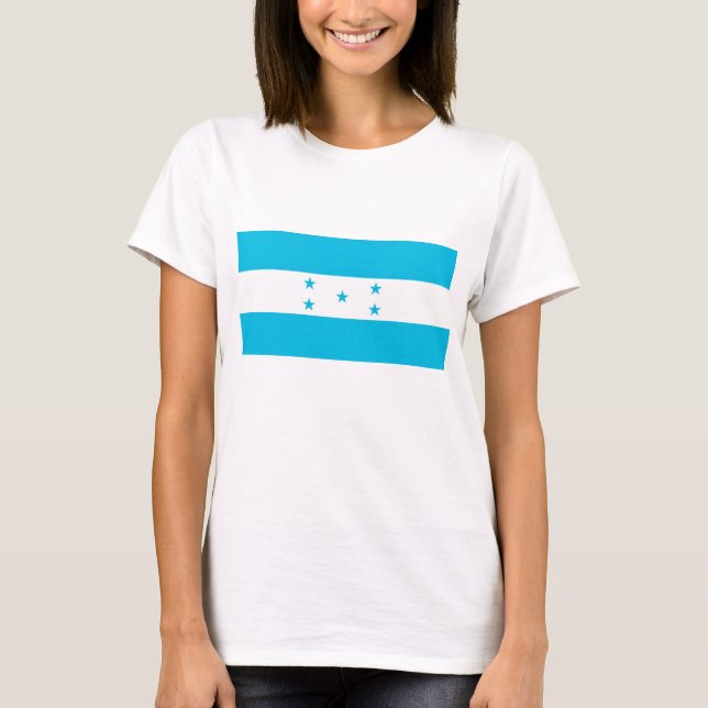 Women T Shirt with Flag of Honduras (Front)