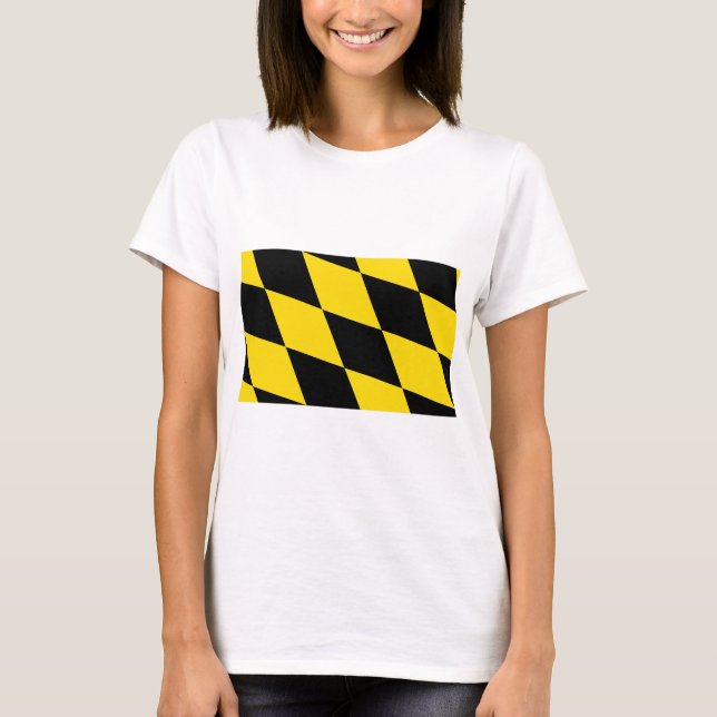 Women T Shirt with Flag of Munich, Bavaria (Front)