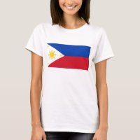 Women T Shirt with Flag of Philipppines