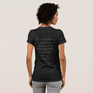 Women t-shirt with Verse on the Back