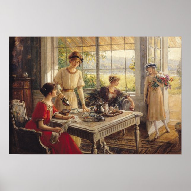 Women Taking Tea Poster (Front)