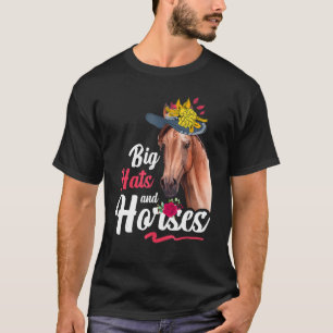 Women Talk Derby to me Big Hats and Horses Horse R T-Shirt