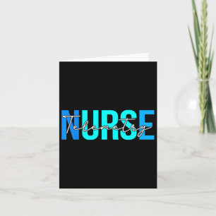 Women Telemetry Nurse Gifts For Womens Nursing App Card