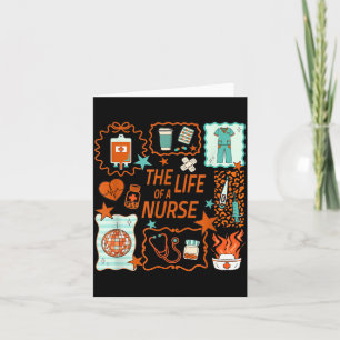 Women The Life Of A Nurse Doodle Nursing Showgirl Card