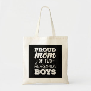 Women Two Mum of 2 Boys Mother's Day  65 Tote Bag