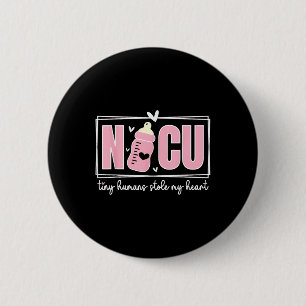 Women Valentines Day Nicu Nurse Tiny Humans Stole  6 Cm Round Badge