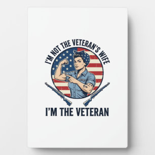 Women Veteran Patriotic Vintage Engraving Shirt De Plaque