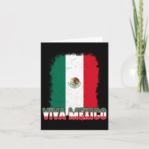 Women Viva Mexico Flag Men Kids Boy Mexican Indepe Card