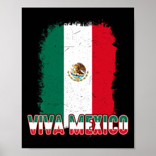 Women Viva Mexico Flag Men Kids Boy Mexican Indepe Poster