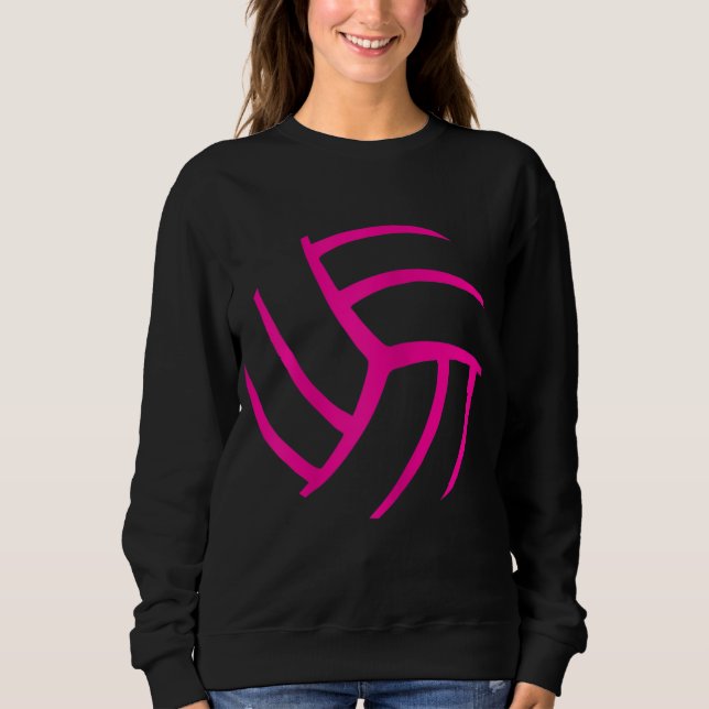 Women Volleyball Apparel - Graphic design for girl Sweatshirt (Front)