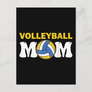 Women Volleyball Mum Shirt Game Day Funny Player Enclosure Card