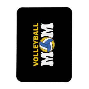 Women Volleyball Mum Shirt Game Day Funny Player Magnet