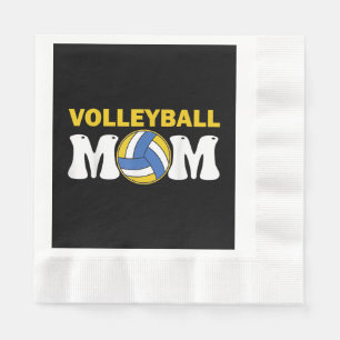 Women Volleyball Mum Shirt Game Day Funny Player Napkin