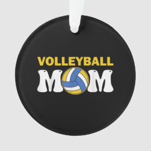 Women Volleyball Mum Shirt Game Day Funny Player Ornament