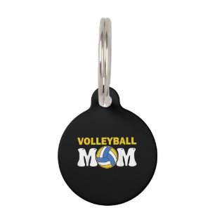 Women Volleyball Mum Shirt Game Day Funny Player Pet Tag
