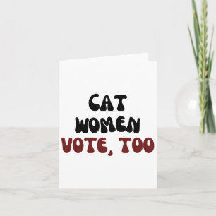 Women Vote For Kamala Harris For President Electio Card