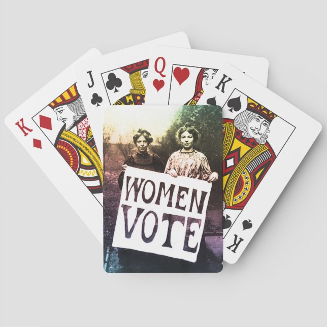 Women Vote Playing Cards (Back)