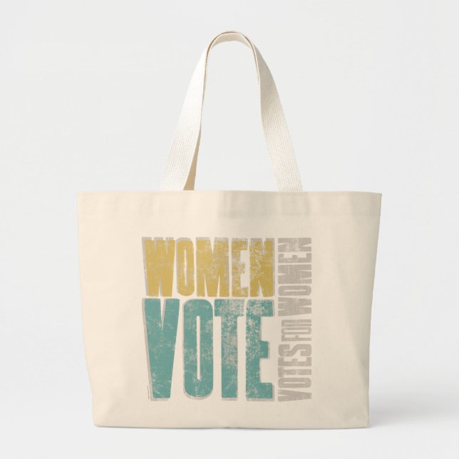 Women Vote Tote / Arylide–Teal (Front)