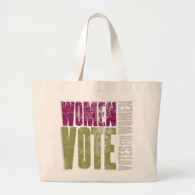 Women Vote Tote / Purple-Green (Front)