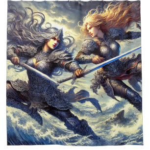 Women Warriors Shower Curtain