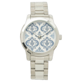 Women Watch, Mosaic Blue Silver, Luxury Watch