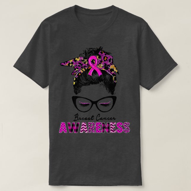 Women We Wear Pink Breast Cancer Awareness Pink Le T-Shirt (Design Front)