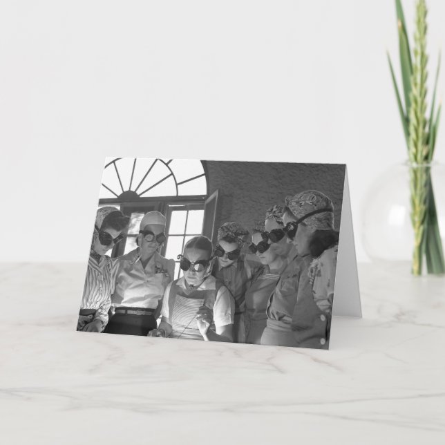 Women Welders in WWII, 1940s Card (Front)