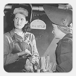 Women Welders Square Sticker
