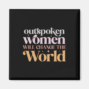 Women Will Change The World Feminist Girl Power Magnet