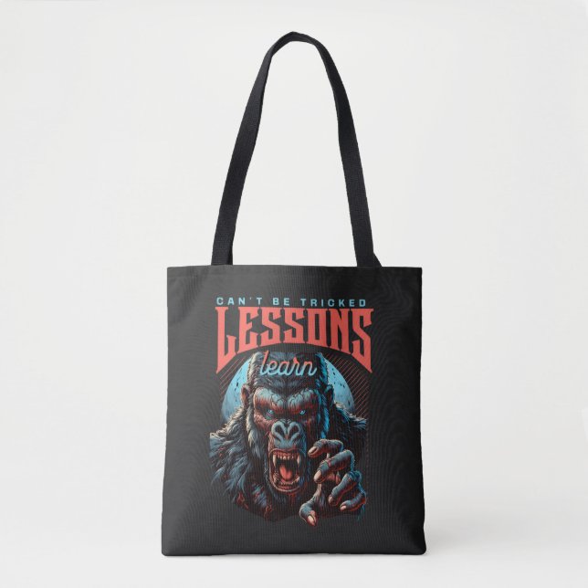 Women Wise Gorilla Lessons Learn Tote Bag (Front)