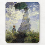 Women with a Parasol ~ Madame Monet with Her Son Mouse Pad<br><div class="desc">Vintage Impressionist painting "Women with a Parasol ~ Madame Monet with Her Son" by Claude Monet,  1875.</div>
