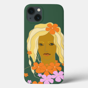 Women With Flowers iPhone 13 Case