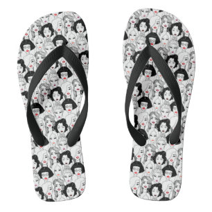 Women With Lipstick Pattern Thongs