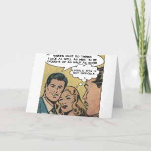 Women Work Twice As Hard As Men Charlotte Whitton Card