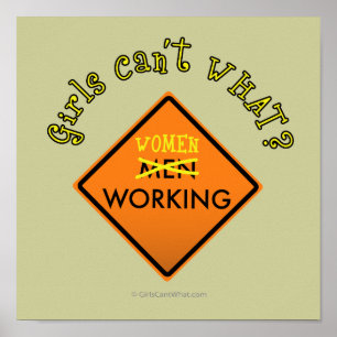 Women Working Sign