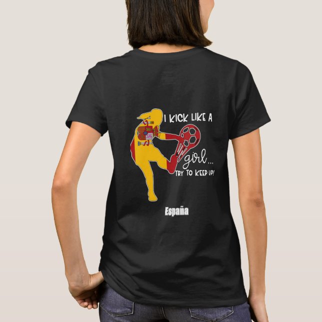 Women World Cup 2023 Team Spain T-Shirt (Back)