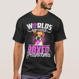 Women Worlds Greatest Boxer Grandma T-Shirt