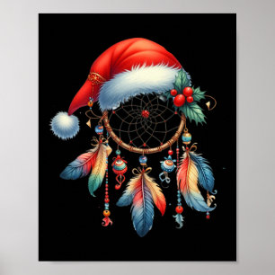 Women Xmas Dream Catcher Feather Dreamcatcher Men  Poster
