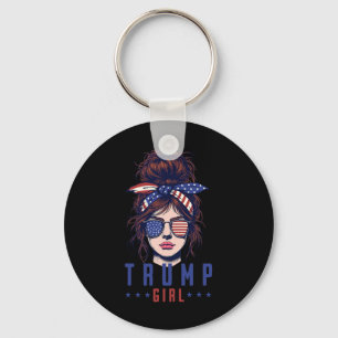 Women Yes I'm A Trump Girl Get Over It Trump 2024 Key Ring