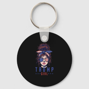 Women Yes I'm A Trump Girl Get Over It Trump Elect Key Ring