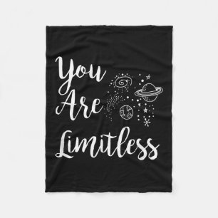 Women You Are Limitless Amazing Motivational Fleece Blanket