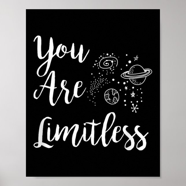 Women You Are Limitless Amazing Motivational  Poster (Front)