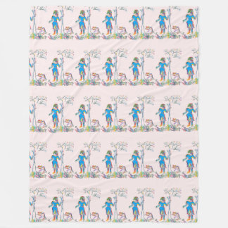 womenms thinking space fleece blanket