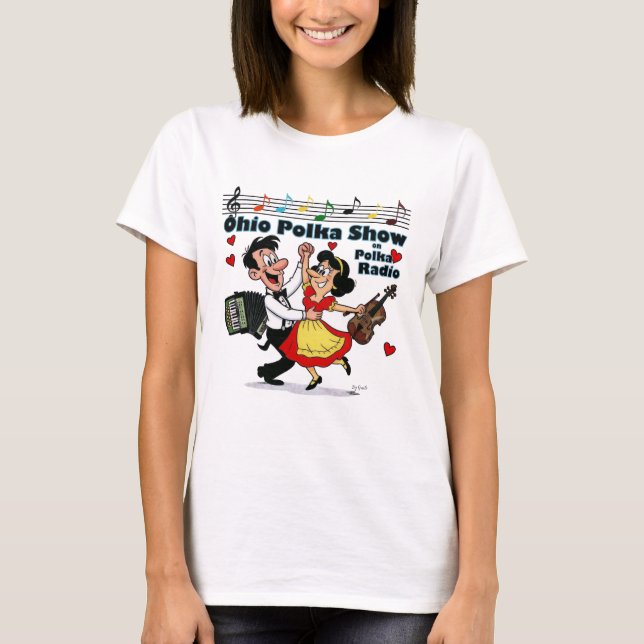 Womens 0-H-I-0 Polkas T-Shirt (Front)