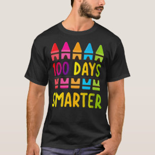 Womens 100 Days Smarter Rainbow Pen 100th Day Of S T-Shirt