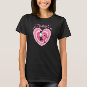 Womens 14 Year Old Cute Baseball Birthday Girl 14t T-Shirt